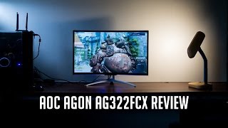 AOC AGON AG322FCX Review | Affordable 144Hz Gaming Monitor - YouTube