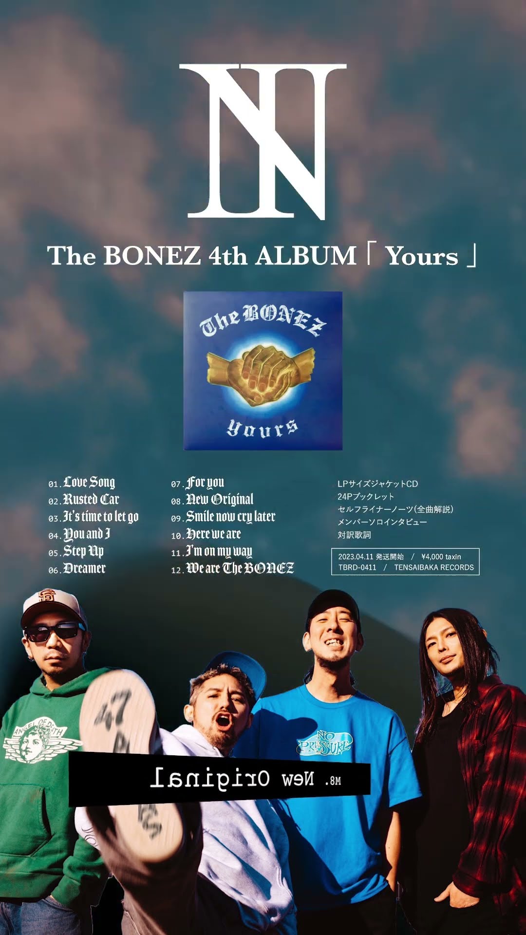 M8:New Original / The BONEZ NEW ALBUM 『Yours』 - YouTube