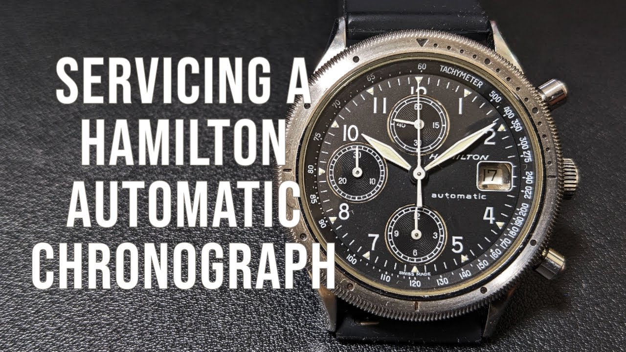 Try To Service A Hamilton Mechanical Chronograph - LWO283 movement