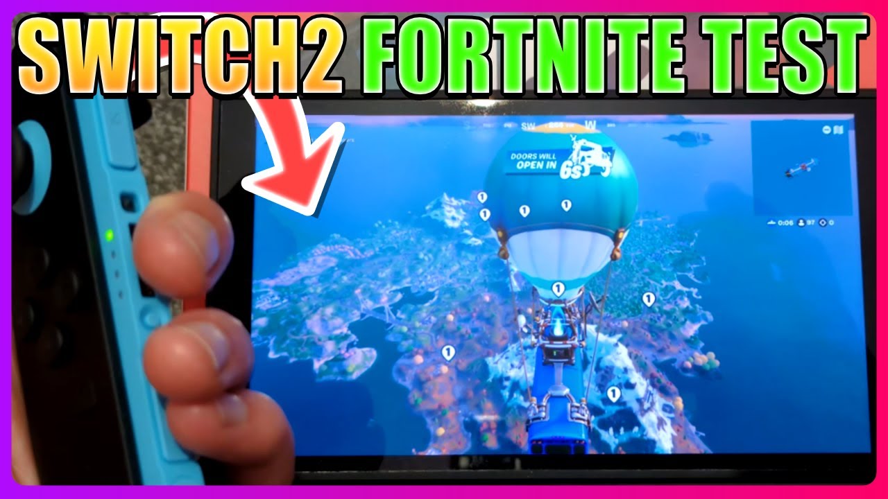 Install Fortnite On Switch 2 + Gameplay Test - YouTube
