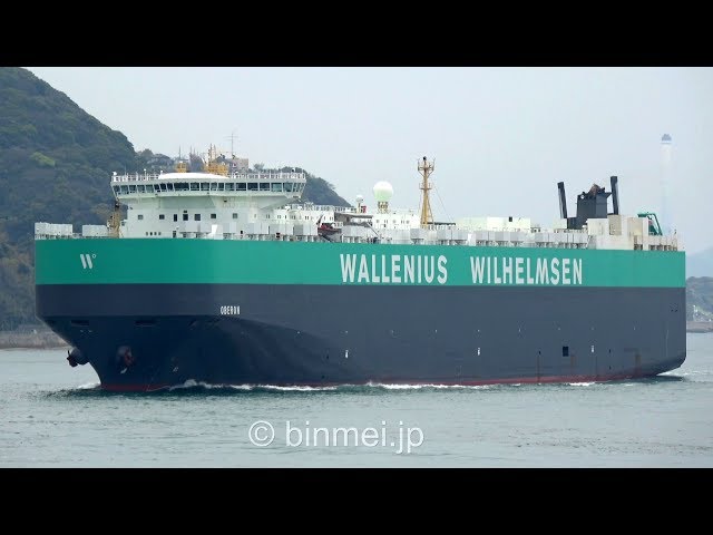 4K] WW新塗装 OBERON - Wallenius Wilhelmsen vehicles carrier - 2019
