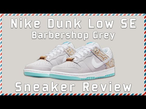 Dunk Low Barbershop Grey Review - YouTube