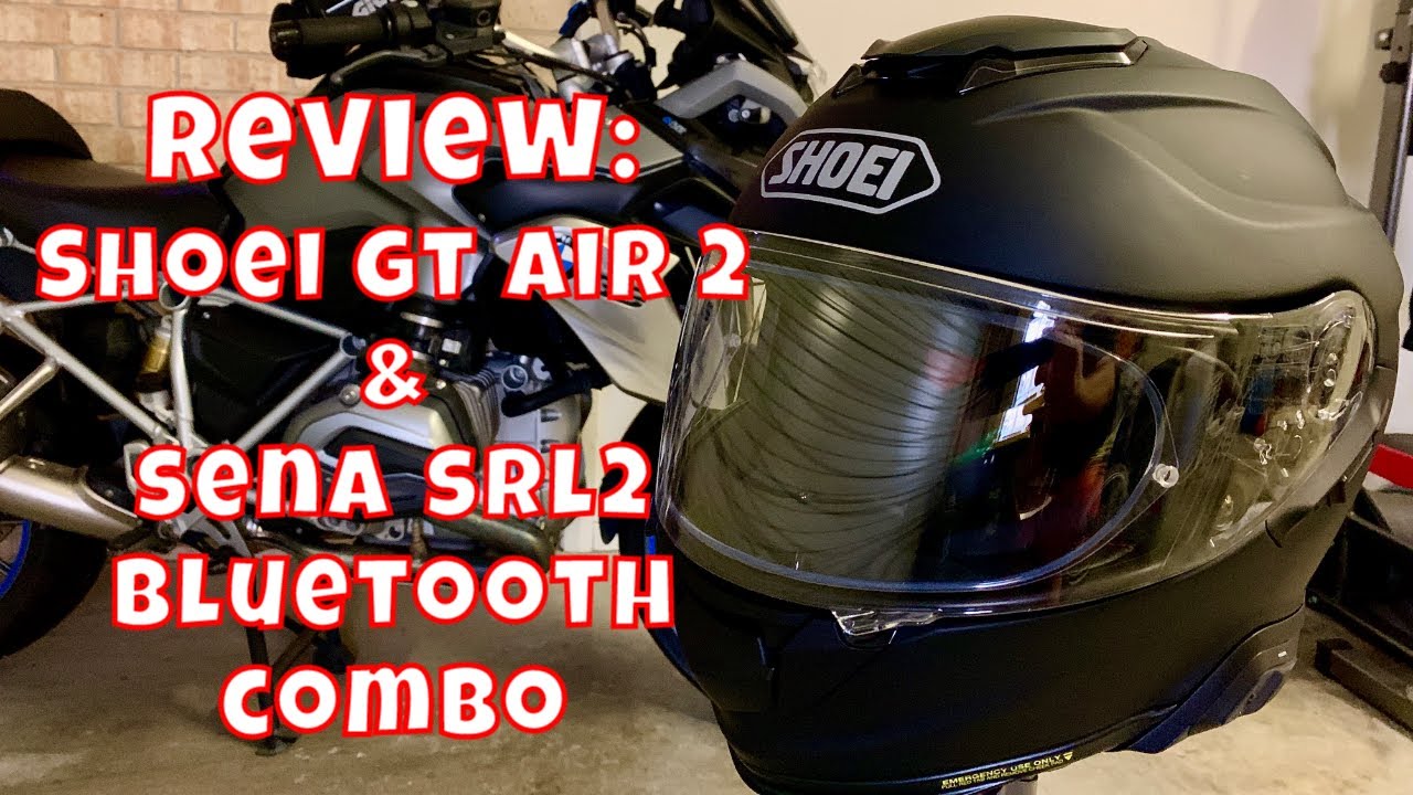 Helmet Review - Shoei GT Air 2 & Sena SRL2 - YouTube