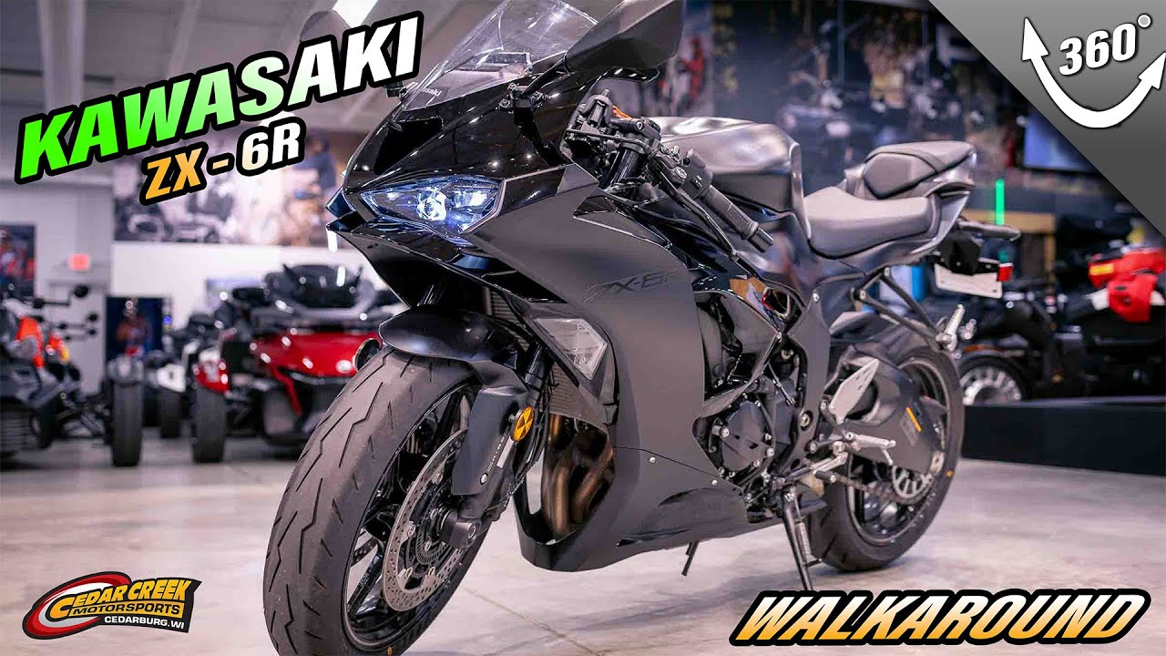 Walkaround 2024 Kawasaki Ninja® ZX™-6R ABS Metallic Flat Spark