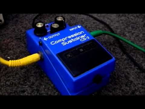 Boss CS-2 compressor demo and tutorial - YouTube