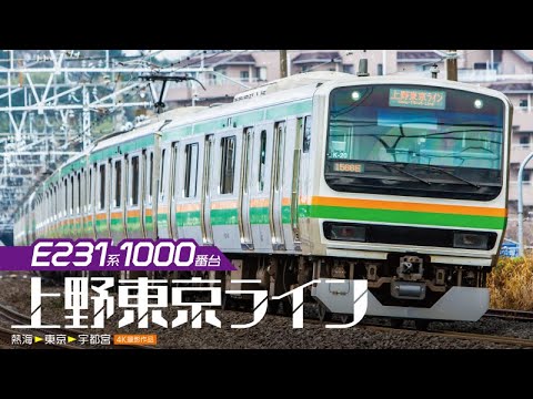 E231系1000番台 上野東京ライン【サンプル動画】熱海～東京～宇都宮