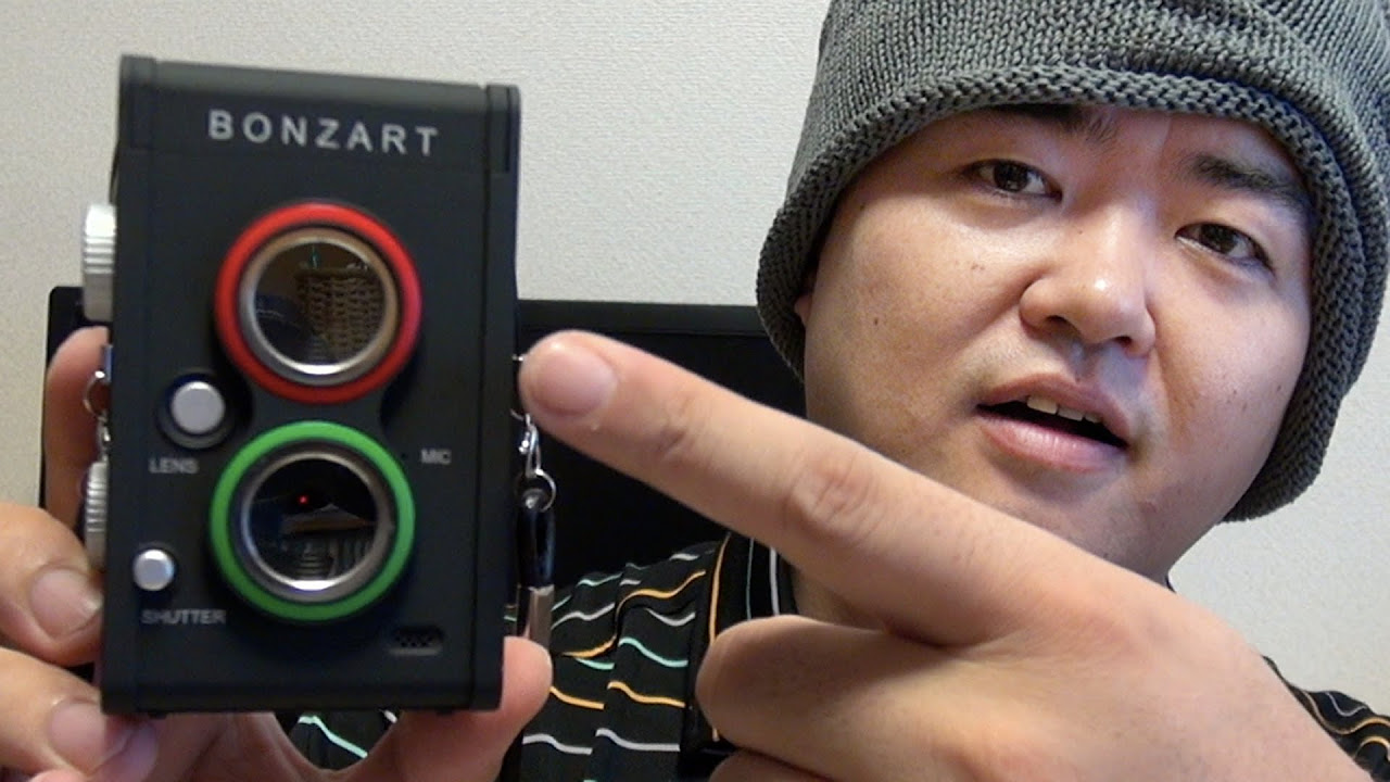 BONZART AMPEL 二眼レフ風トイデジカメだ！チルトレンズ装備で