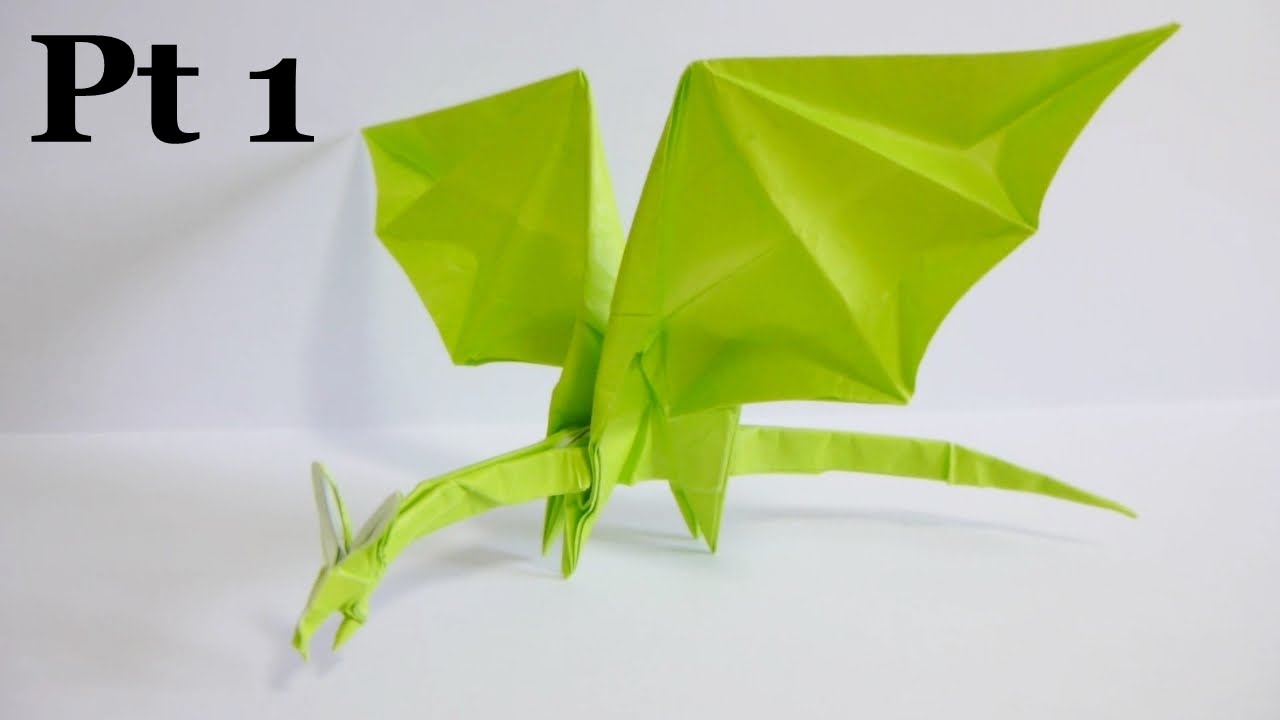 Origami Simple Dragon 折り紙 折り方 シンプルなドラゴン - YouTube