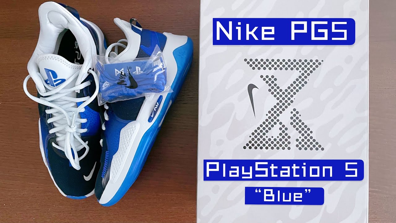 Early Look: Nike PG 5 x PlayStation 5 Blue - YouTube