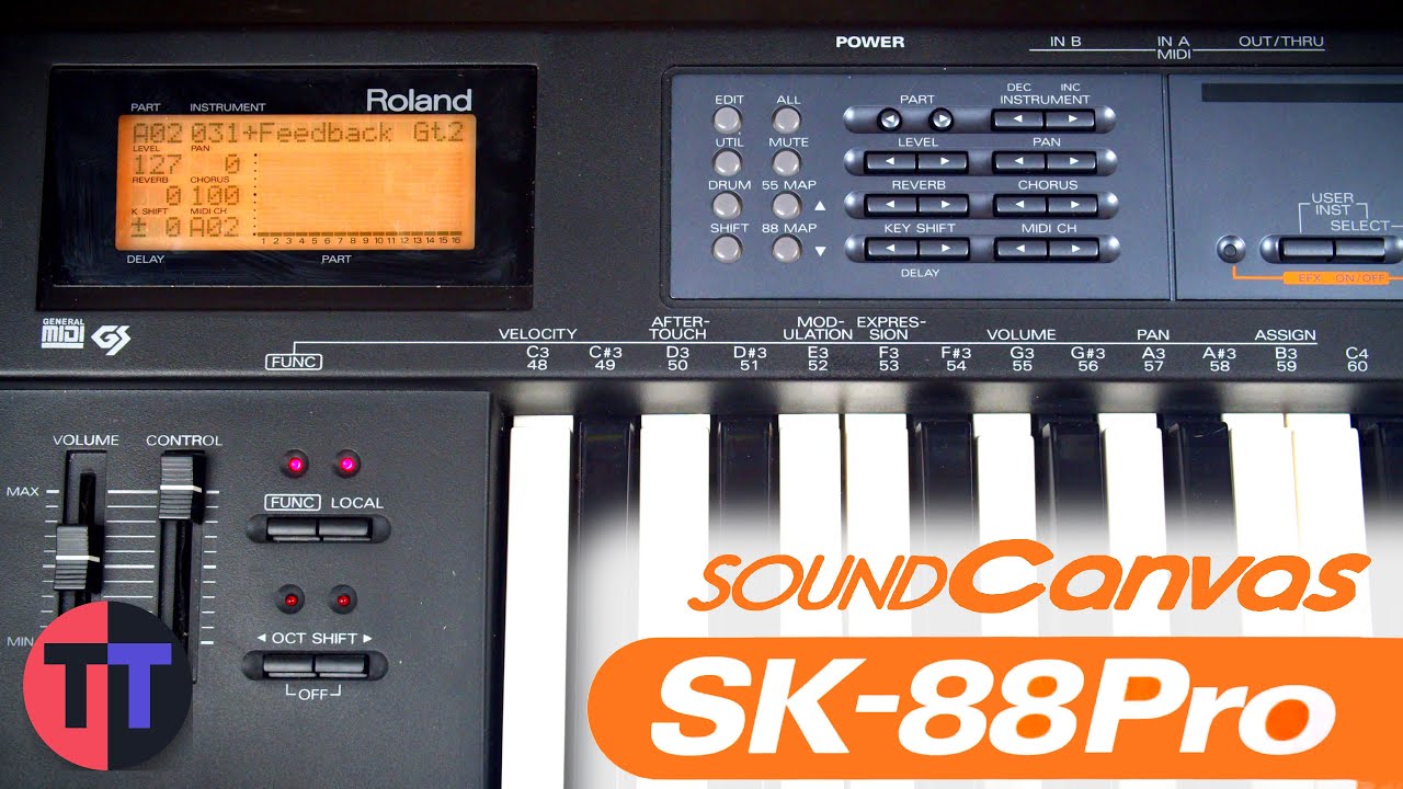 Roland SK-88 Pro Sound Canvas Keyboard - YouTube