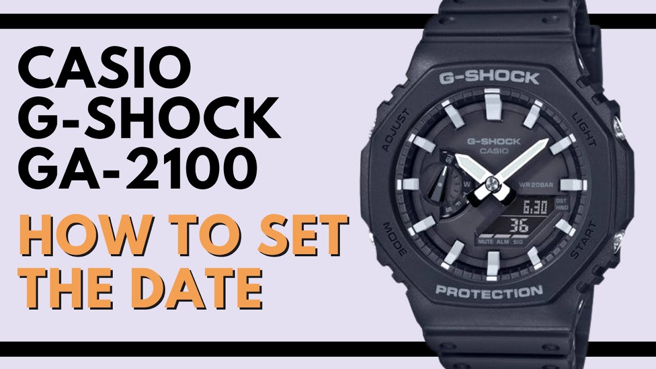 How to Set the Date on a Casio GA 2100 G Shock 5611 module | Casio