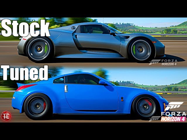 Forza Horizon 4: Stock vs Tuned! Porsche 918 vs Nissan 350Z! - YouTube