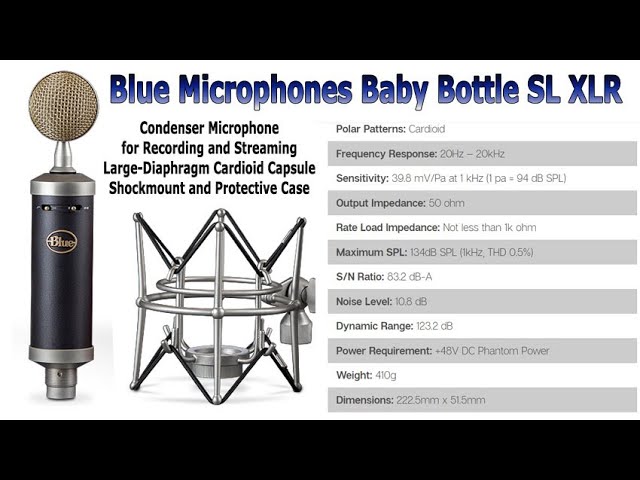Baby Bottle SL XLR Condenser Microphone Review - YouTube