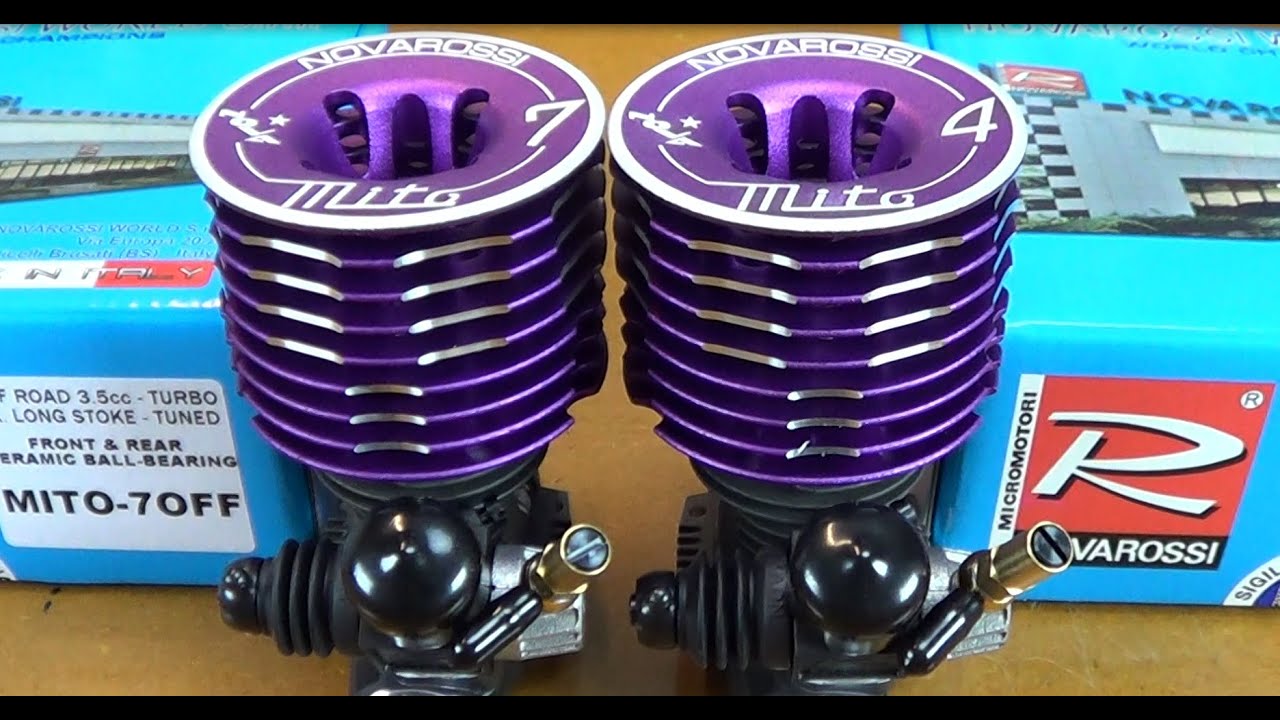 Novarossi Mito 4 & Mito 7 Nitro Engines - YouTube