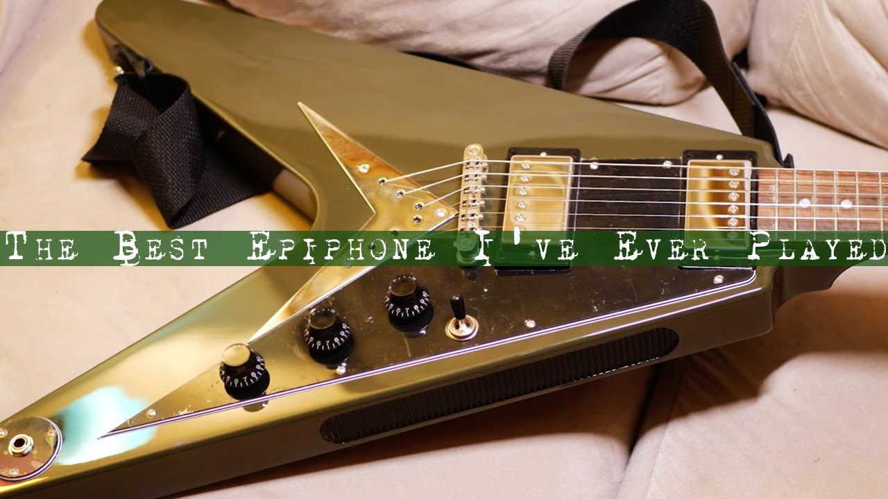 Epiphone Flying V Olive Drab Green | My Experience - YouTube