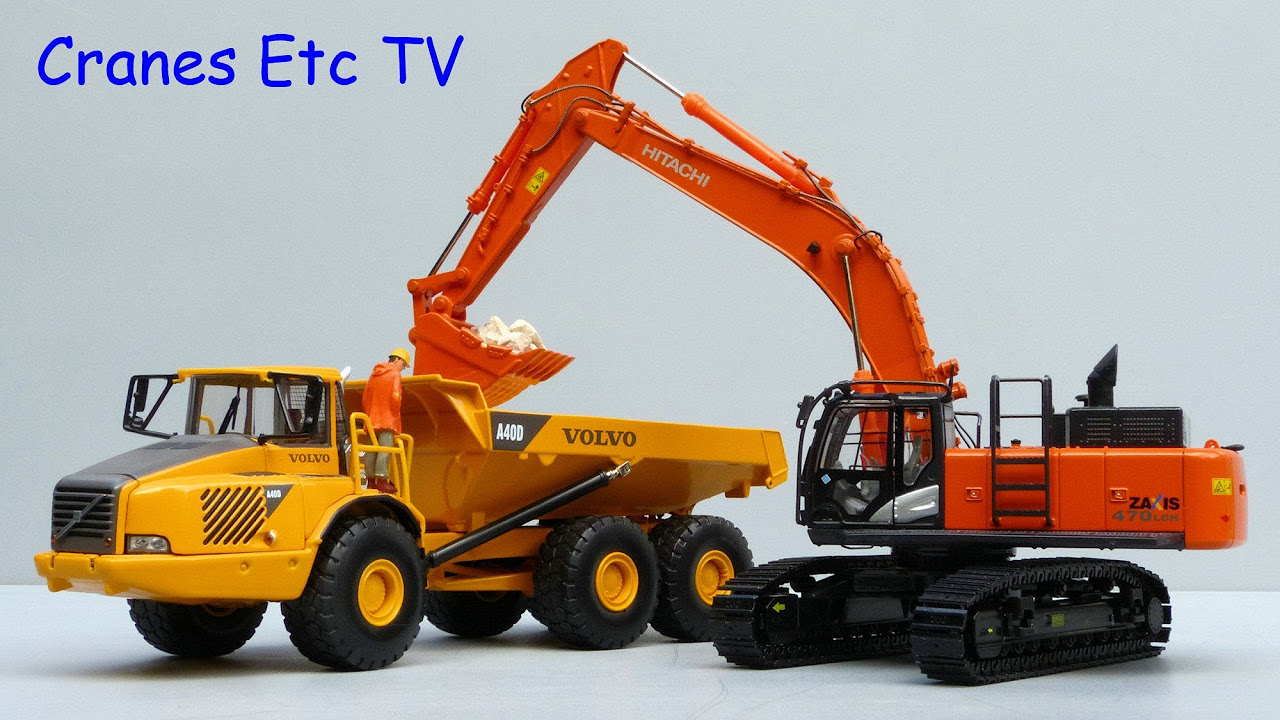 TMC Hitachi ZX 470 LCH-5 Excavator by Cranes Etc TV - YouTube