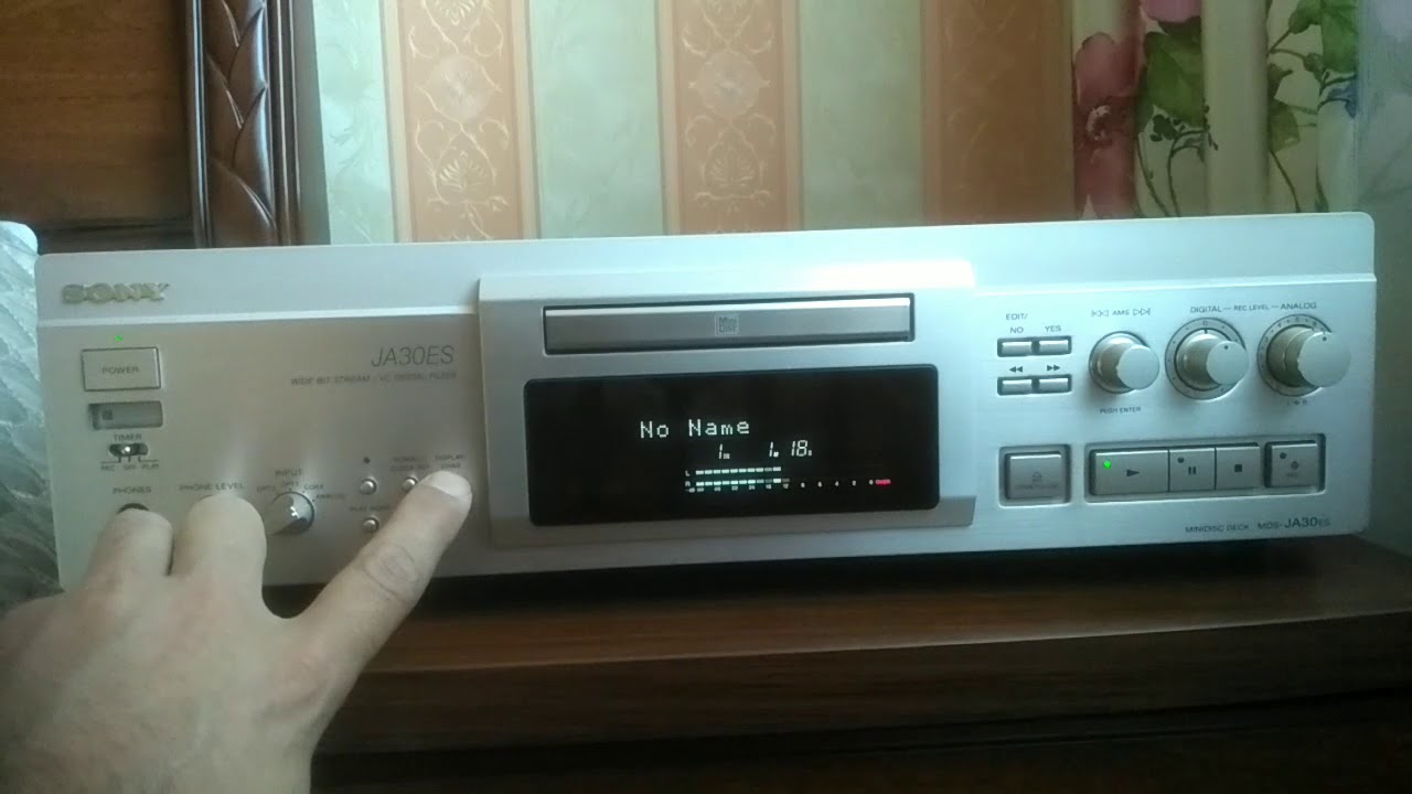 Sony mds ja30es minidisc deck - YouTube