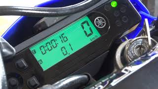 WR250X(DG15J-003) メーター動作確認 時刻合わせ 時計 スピード