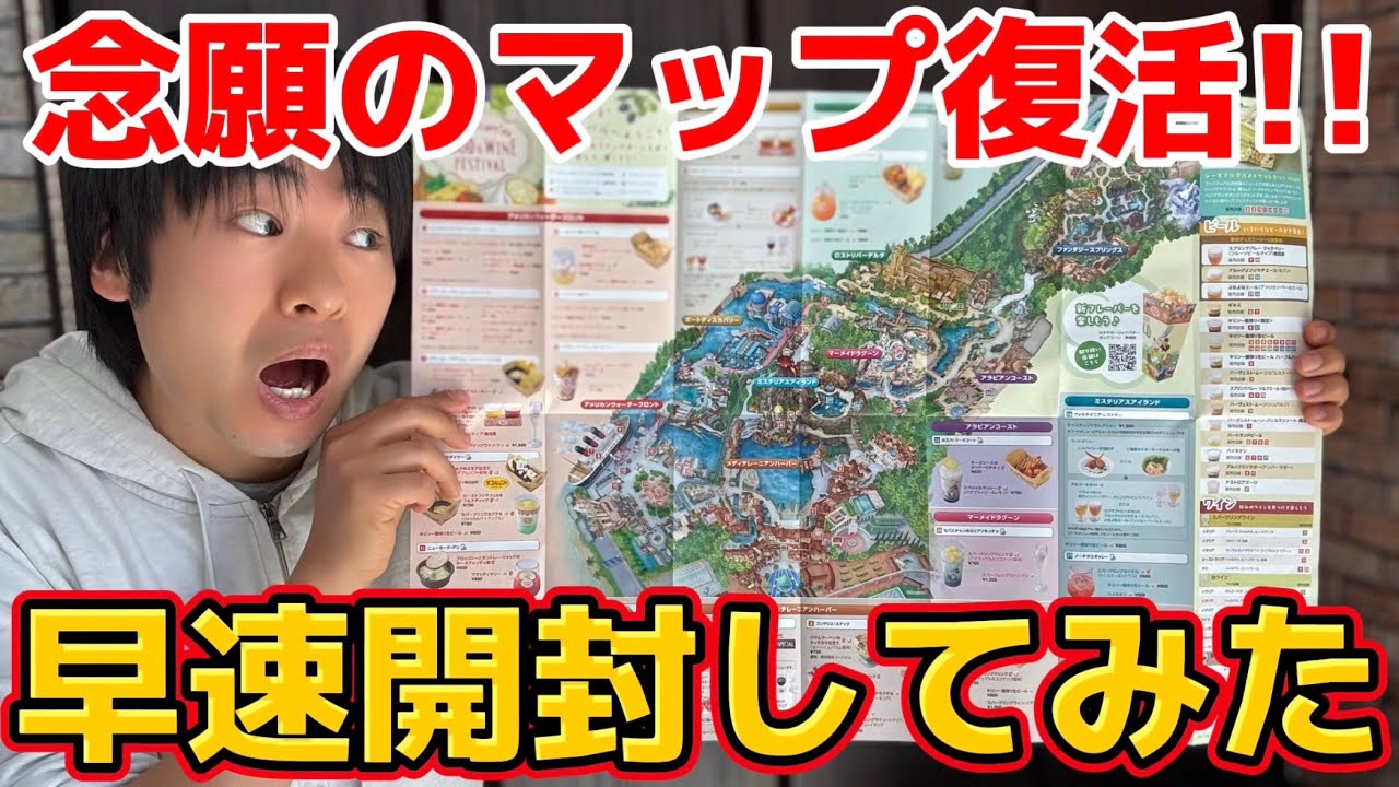 皆待ってた】念願のディズニーのマップ復活‼️早速開封するぞ‼️ - YouTube