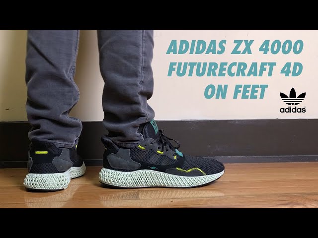 Adidas ZX 4000 Futurecraft 4D Carbon Review and On Feet - YouTube