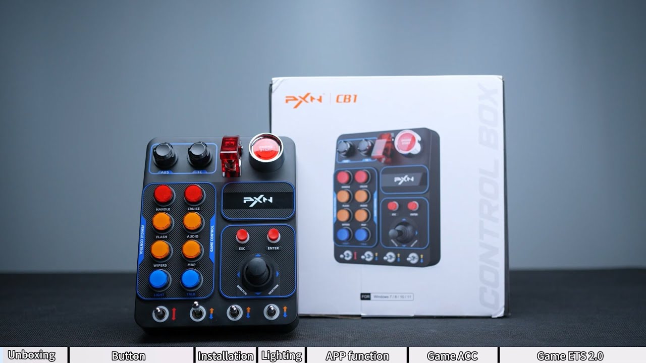 New Release PXN CB1 Control Button Box Unboxing and Setup Tutorial