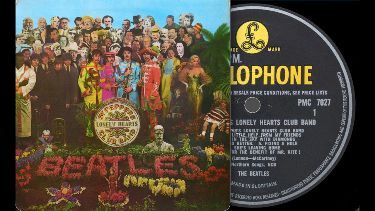 Beatles - 1st UK press - Sgt pepper..- side 2 - YouTube