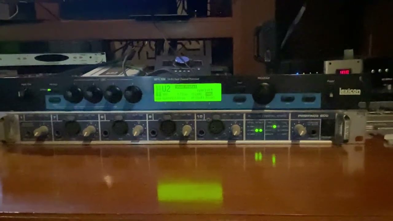 Lexicon Mpx 550 Reverb Test Studio - YouTube