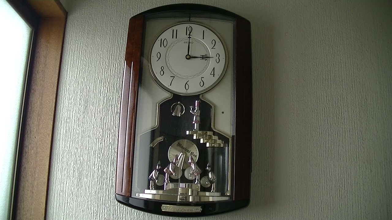 SEIKO Diskdream RE532B からくり時計 - YouTube