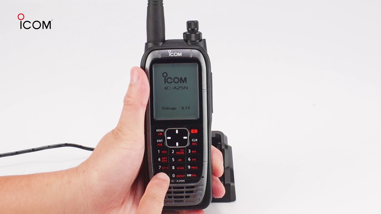ICOM IC-A25N Handheld Nav/Com | Pacific Coast Avionics