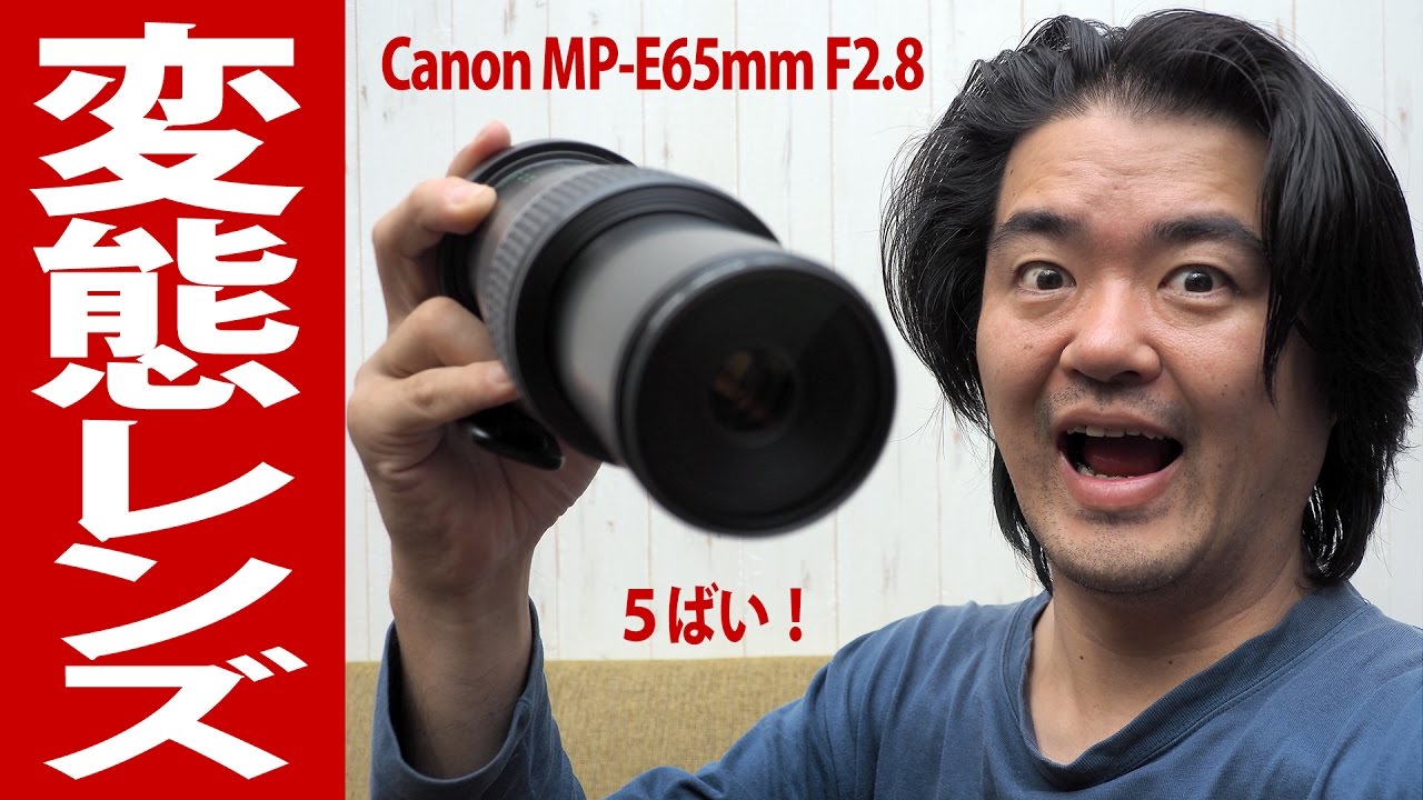 究極のド変態レンズ！Canon MP-E65mm F2.8 1-5×マクロフォト 最大5倍の