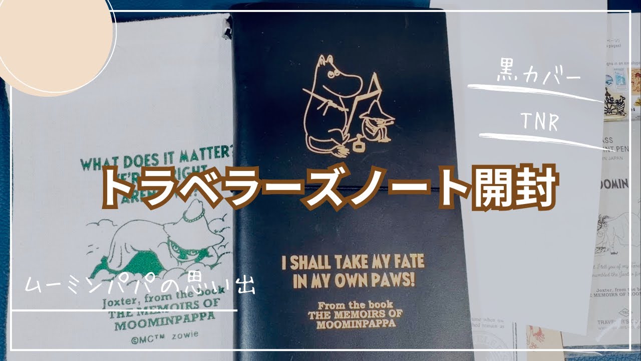Traveler's Notebook] Moomin TNR Unboxing🎩 - YouTube