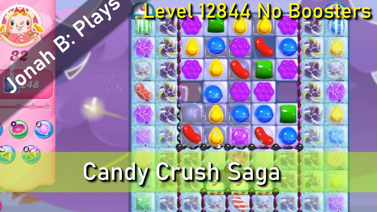 Candy Crush Saga Level 12844 No Boosters - YouTube