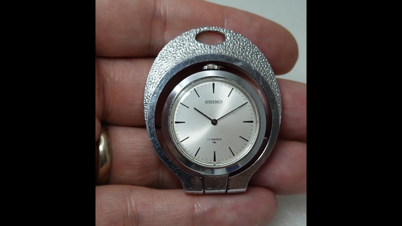 1973 Seiko pendant watch which converts to a desk clock! Model