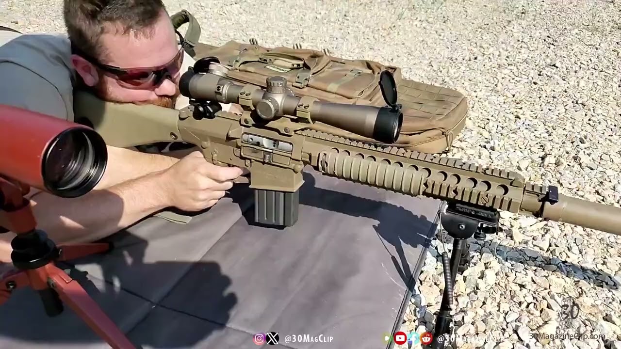 Knights Armament (KAC) M110 SR-25 Suppressed - YouTube