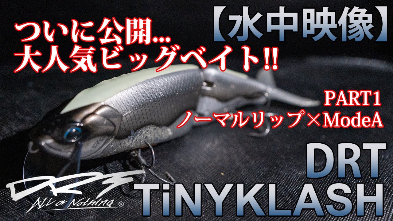 水中映像】DRT タイニークラッシュ ノーマルリップ×モードA 【自作回流