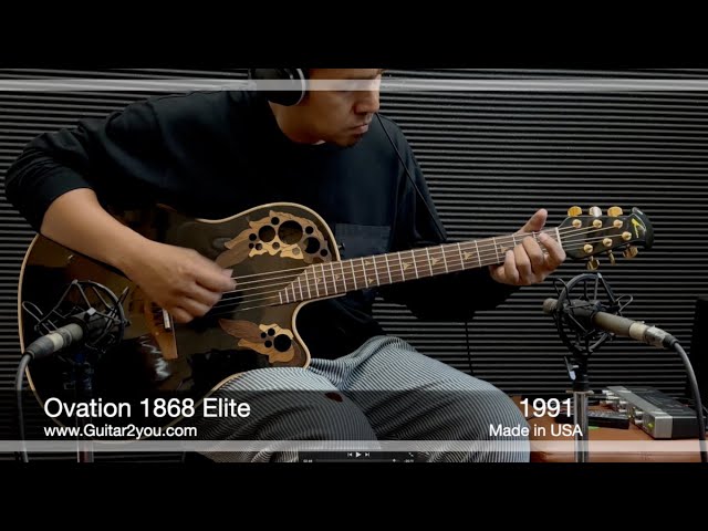 Ovation 1868 Elite Black - YouTube