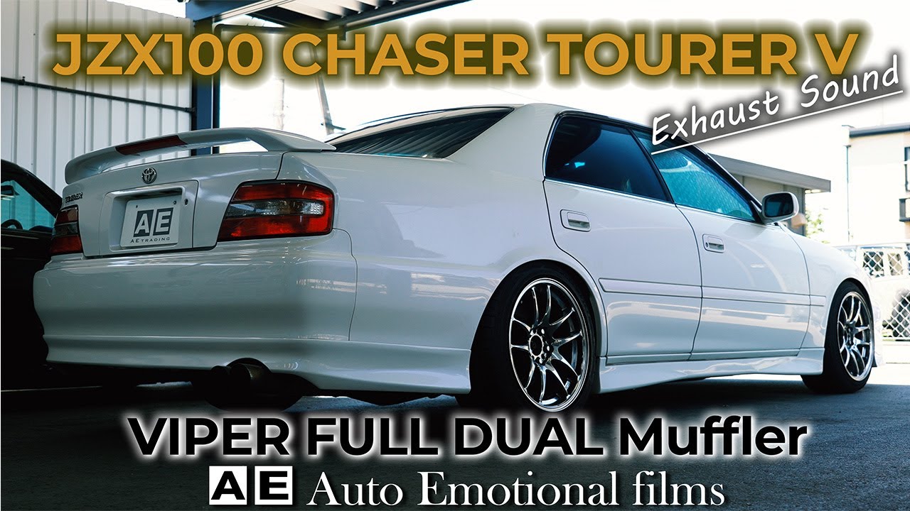 JZX100 CHASER Tourer-V Exhaust Sound ] VIPER Dual Muffler