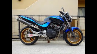 ホーネット250(MC31-1250)エンジン始動 SP忠男フルエキ2本出しマフラー