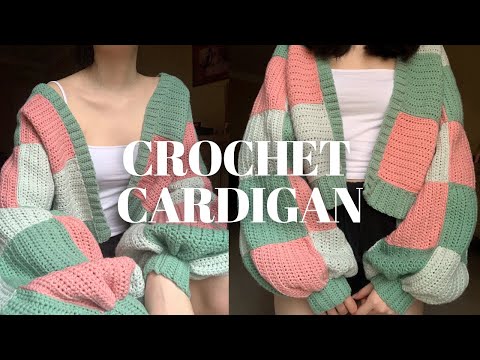 CROCHET PATCHWORK CARDIGAN | Harry Styles cardigan inspired - YouTube