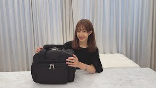 selva secreta】Bucket tote bag with 3 pouches(black)