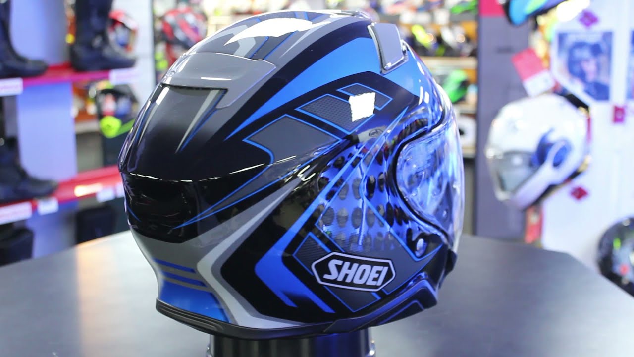 Shoei J-Cruise 2 Aglero TC2 Open Faced Helmet (Grey|Blue) - YouTube