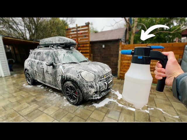 $20 Portable Electric Foam Cannon CAR WASH in 2 Minutes