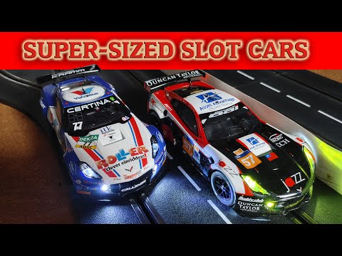 1/24th Scale Slot Car Racing - Carrera Digital 124 - YouTube