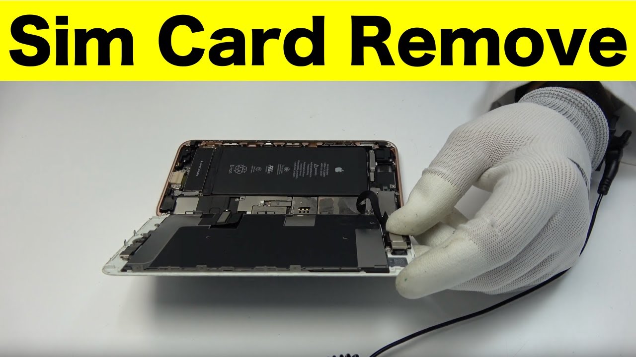 How to remove a stuck sim card from iPhone 8 - YouTube