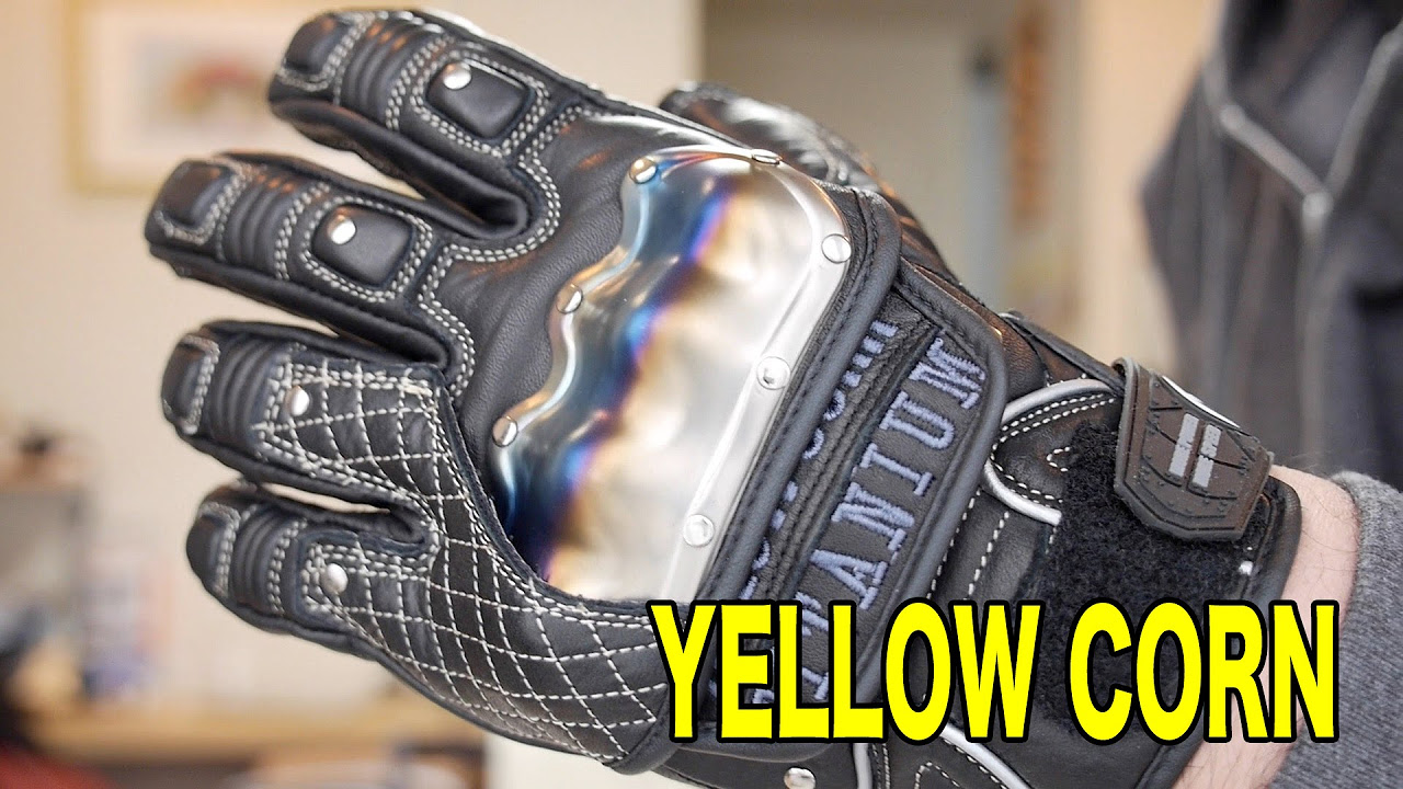 Motorcycle] I bought the Yellow Corn titanium knuckle gloves