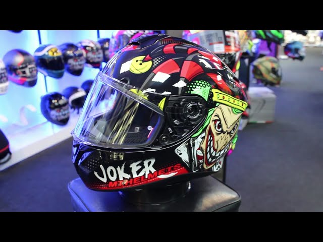 MT Targo Joker Motorcycle Helmet (Black/Red) - YouTube