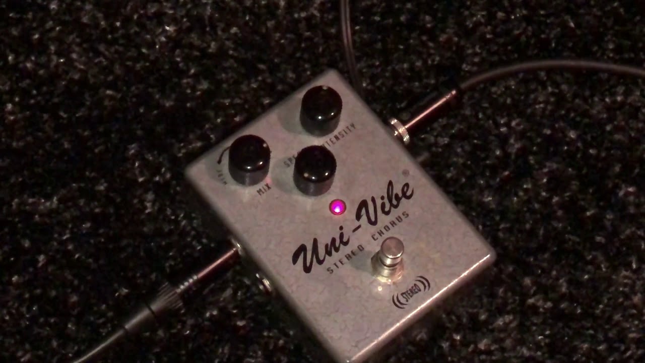 Dunlop Uni-Vibe pedal demo - YouTube