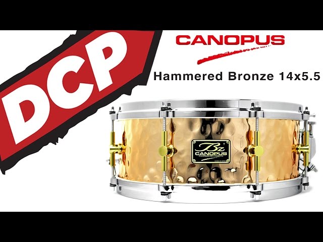 Snarewall Demos: Canopus 'The Bronze' Hammered Snare Drum 14x5.5