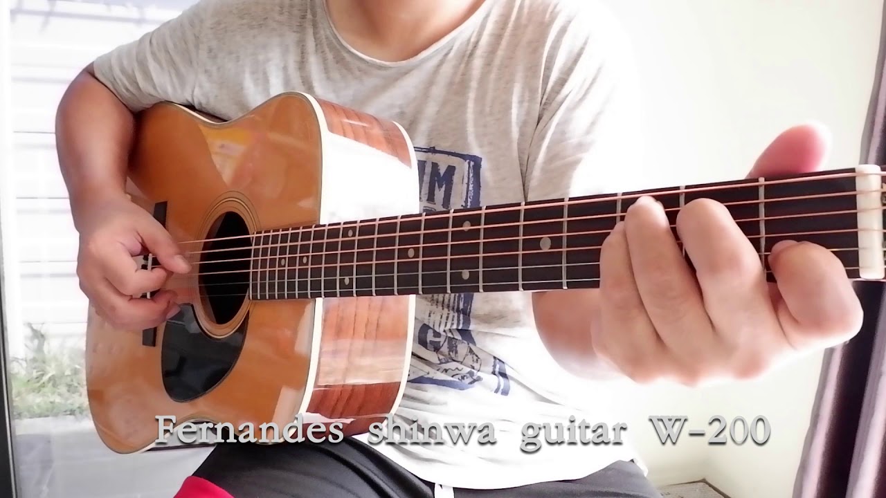 Fernandes shinwa guitar W-200 - YouTube