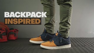 NIKE SB DUNK LOW PRO PRM | Midnight Navy Desert Ochre | On Feet